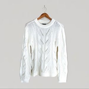 Abercrombie Women’s Pointelle Crewneck Sweater